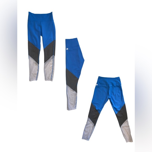 Fabletics Color Block(with mesh) Crop Leggings - Picture 3 of 6